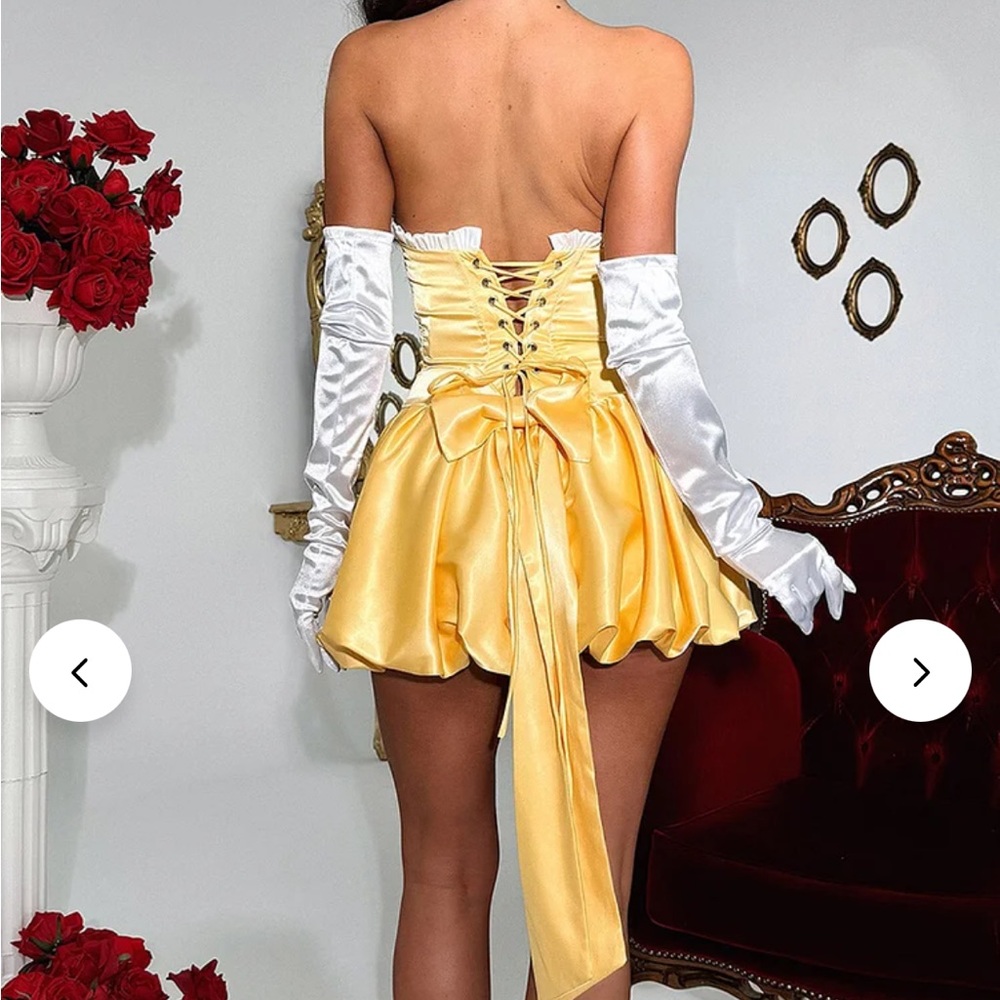 Belle Strapless Corset Costume with Bubble Skirt